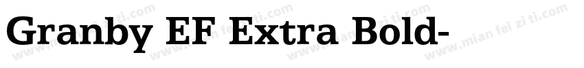 Granby EF Extra Bold字体转换